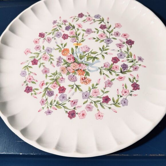 VTG. Chintz Floral Porcelain 1960 China Signed WS George Bolero 10” Dinner Plate - Picture 1 of 8